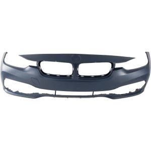 BMW BMW 3 (SEDAN) FRONT BUMPER COVER PRIMED WO/WASHER WO/M SPORT (SPORT/SHADOW SPORT)**CAPA** OEM#51117445137 2016-2018 PL#BM1000455C