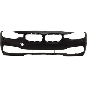 BMW BMW 3 (SEDAN) FRONT BUMPER COVER PRIMED W/WASHER WO/M SPORT (SPORT/SHADOW SPORT) OEM#51117445141 2016-2018 PL#BM1000456