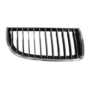 BMW BMW 3 (SEDAN) GRILLE RIGHT (Passenger Side) CHROME FRAME & CHR/BLK INNER OEM#51137120010 2006-2008 PL#BM1200165
