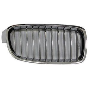 BMW BMW 3 (SEDAN) GRILLE RIGHT (Passenger Side) CHROME FRAME /CHR/BLK INNER(11 BAR)(LUXURY) OEM#51137263482 2012-2018 PL#BM1200233