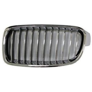 BMW BMW 3 (SEDAN) GRILLE LEFT (Driver Side) CHROME FRAME /CHR/BLK INNER(11 BAR)(LUXURY) OEM#51137263481 2012-2018 PL#BM1200234
