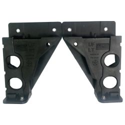 CHRYSLER 200 SEDAN RADIATOR SUPPORT LOWER BRACKET SET(2PCS) **CAPA** OEM#68376655AA 2015-2017 PL#CH1225324C