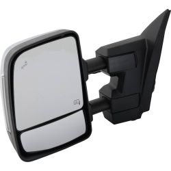 NISSAN TITAN XD DOOR MIRROR LEFT (Driver Side) PWR/HTD/SIGNAL/PUDDLE (W/BSM)(CHROME CVR)(TOWING)(CREWCAB)(WO/DIMMING) OEM#96302EZ91E-PFM 2016-2019 PL#NI1320309