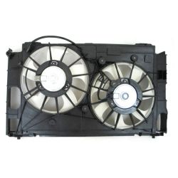 TOYOTA PRIUS PLUG-IN (1.8L) RADIATOR & A/C FAN ASSEMBLY (DUAL FAN) WO/UPPER SHROUD OEM#1671137040-PFM 2012-2015 PL#TO3115176