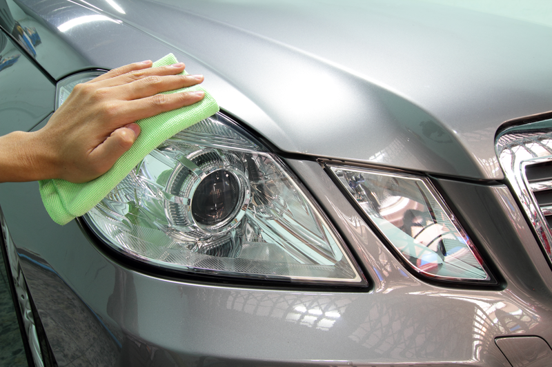 cleaning headlights
