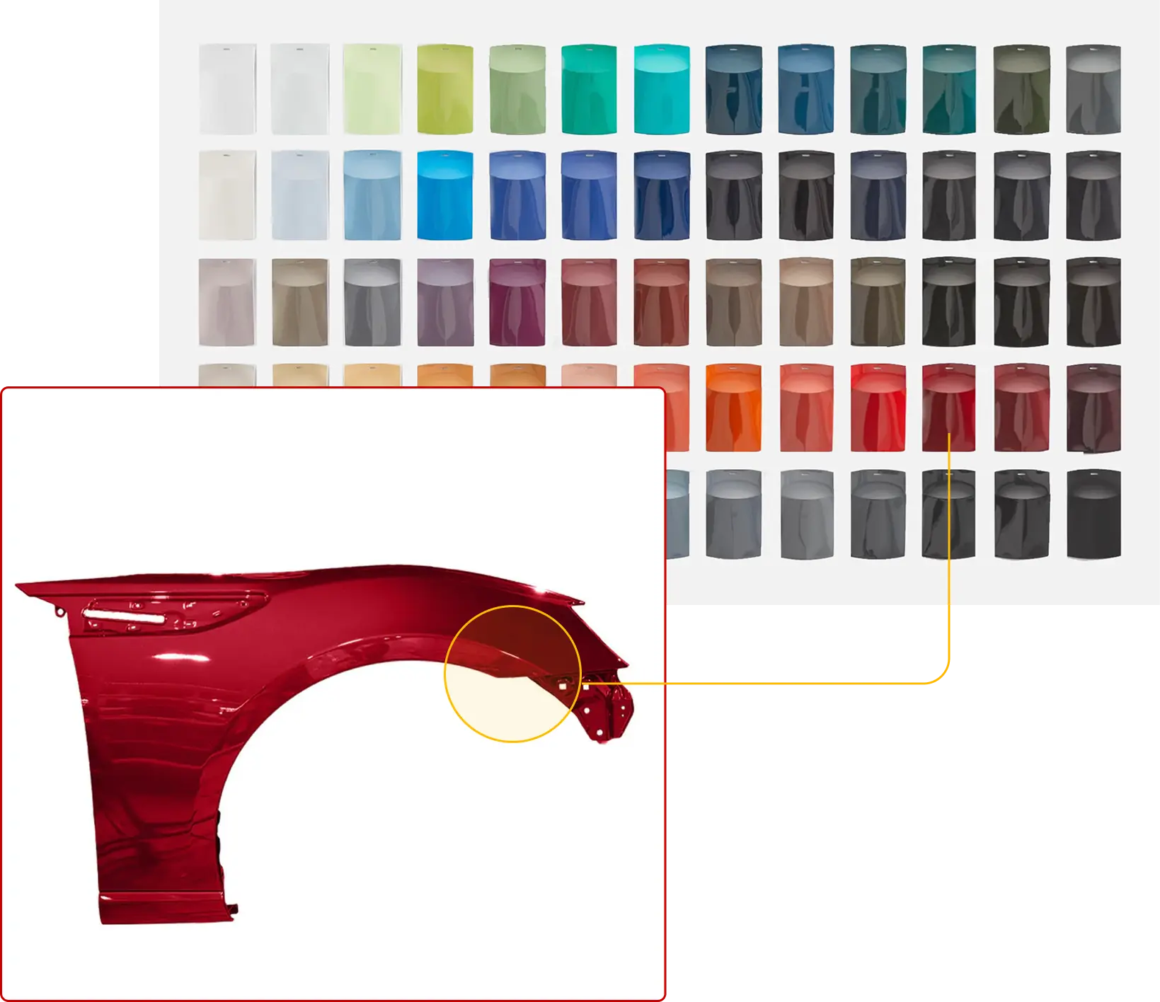 Color swatches